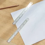 Amazon Basics 6-Inch Stainless Steel Ruler, 4-Pack, Chrome - Image 2