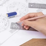 Amazon Basics 12-Inch Stainless Steel Ruler with Non-Slip Cork Base, 4-Pack, Chrome - Image 3