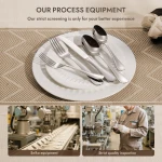 C&E 30-Piece Premium Stainless Steel Dinnerware Set - Image 4