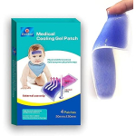 Enokon Baby Fever Cooling Pad - Fever Cooling Patch, Gel Cooling Pad for Forehead, Cool Fever Pad for Kids, Babies, Adults, Relief Strip for Headaches, Fatigue, Sunstroke - 4 Pcs