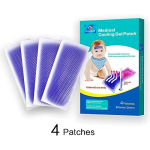 Enokon Baby Fever Cooling Pad - Fever Cooling Patch, Gel Cooling Pad for Forehead, Cool Fever Pad for Kids, Babies, Adults, Relief Strip for Headaches, Fatigue, Sunstroke - 4 Pcs - Image 2