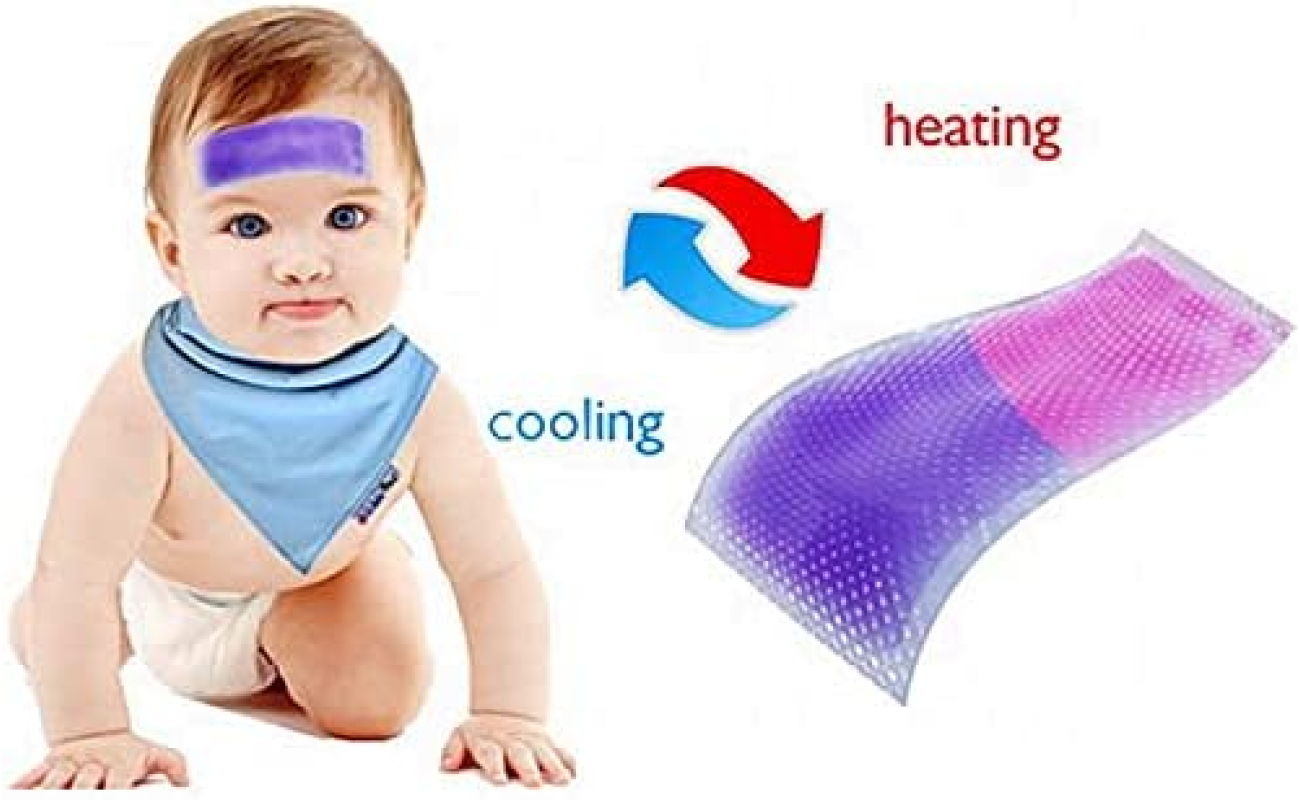 Enokon Baby Fever Cooling Pad - Fever Cooling Patch, Gel Cooling Pad for Forehead, Cool Fever Pad for Kids, Babies, Adults, Relief Strip for Headaches, Fatigue, Sunstroke - 4 Pcs - Image 4