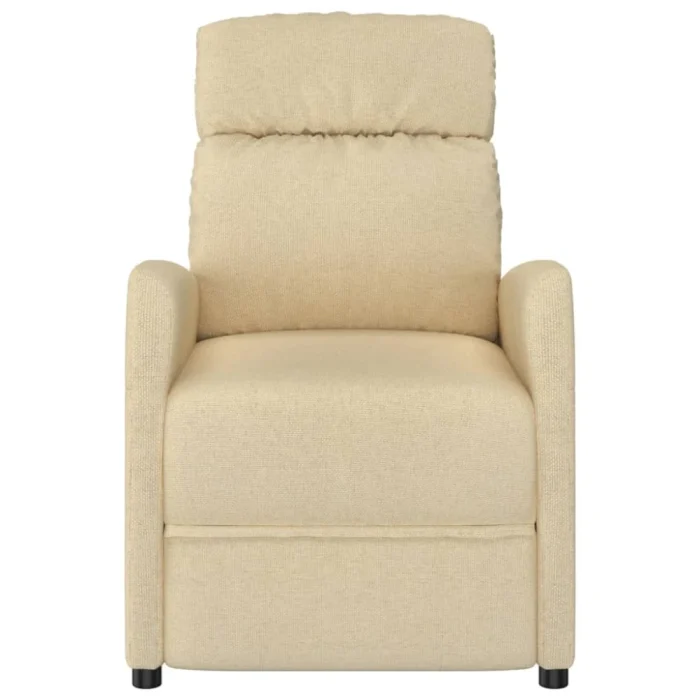 VidaXL Massage Chair Cream Fabric (SKU-289715). - Image 2