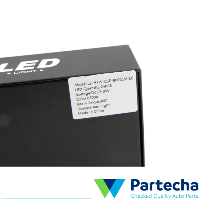 Headlamp H7 LED bulbs SET LS H7W CSP 8000LM L6 Color 6500K - Image 6