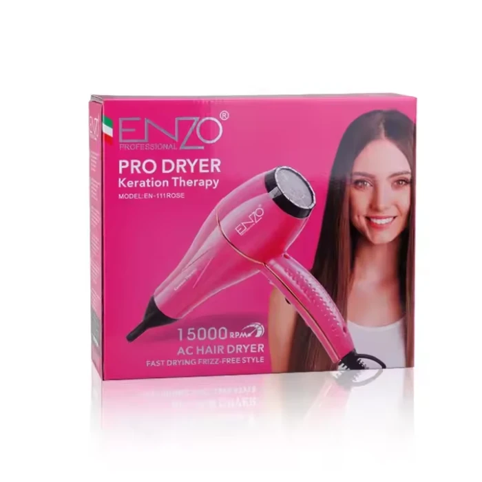 ENZO Wholesale Nozzle Professional Barbershop Hair Dryer Strong Wind Salon Blow Dryer Powerful Quick Drying Household Hair Dryer - Image 3