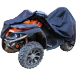 Amazon Basics Weatherproof Standard ATV Cover - 150D Oxford, ATVs up to 102", Black