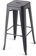 Amazon Basics Metal Bar Stools - 30-Inch, Set of 4, Black - Image 3