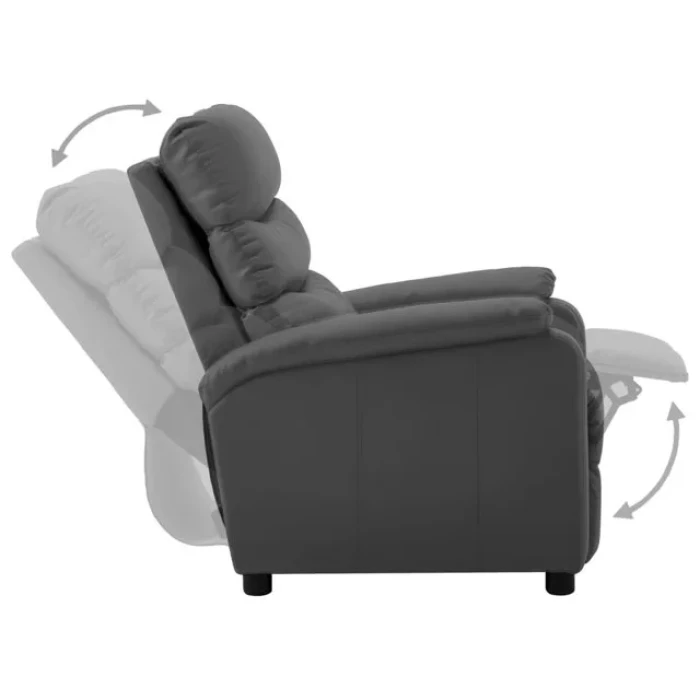 vidaXL Electric Reclining Chair Faux Leather Reclining Sofa Multi Colours - Image 4