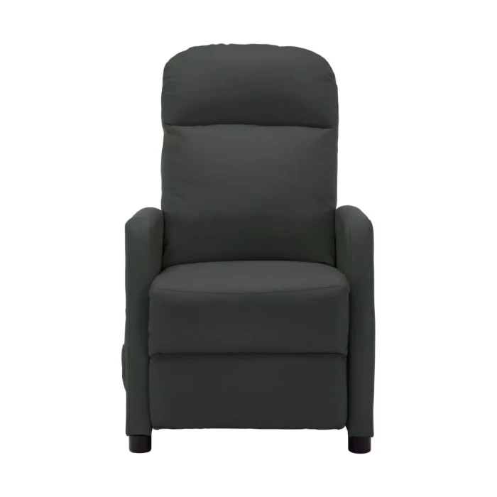vidaXL Massage Recliner Anthracite Faux fabric - Image 3