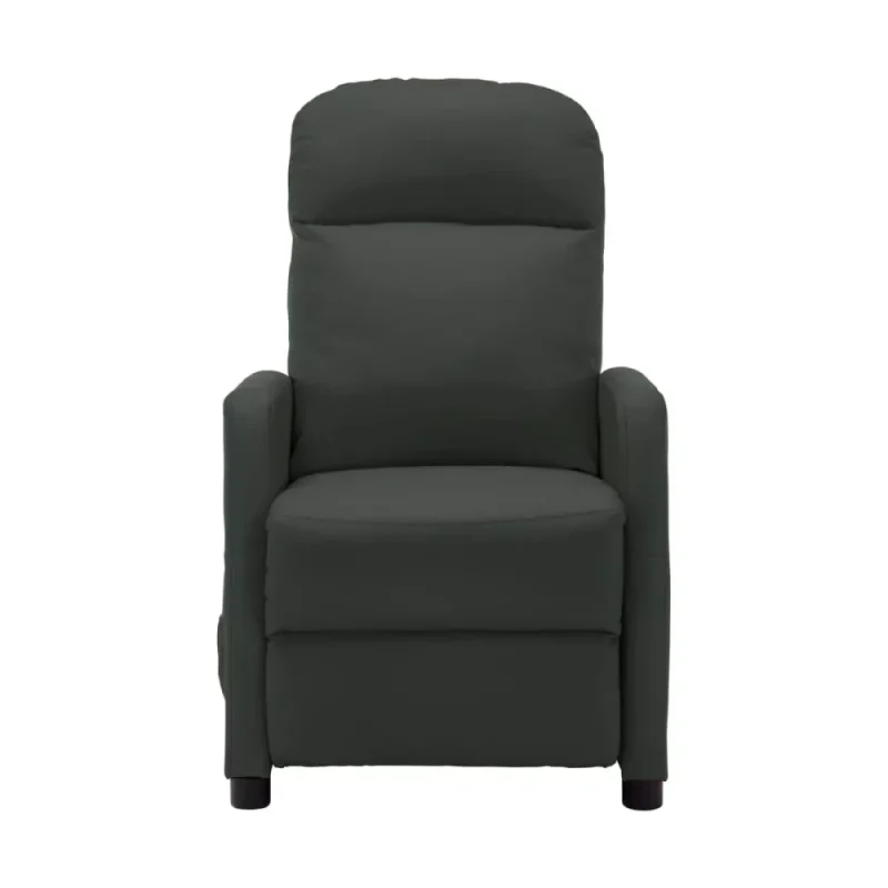 vidaXL Massage Recliner Anthracite Faux fabric