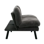 Mainstays Camden Cozy Futon, Charcoal Boucle Fabric, 72" - Image 5