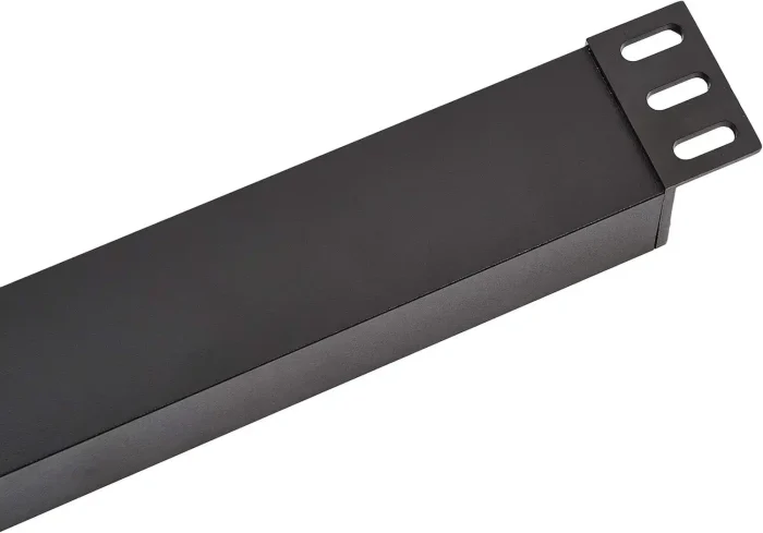 Amazon Basics Heavy Duty Metal Rectangle Surge Protector Power Strip With Mounting Brackets, 24 Outlet, 840-Joule (15A On/Off Circuit Breaker), Black - Image 6