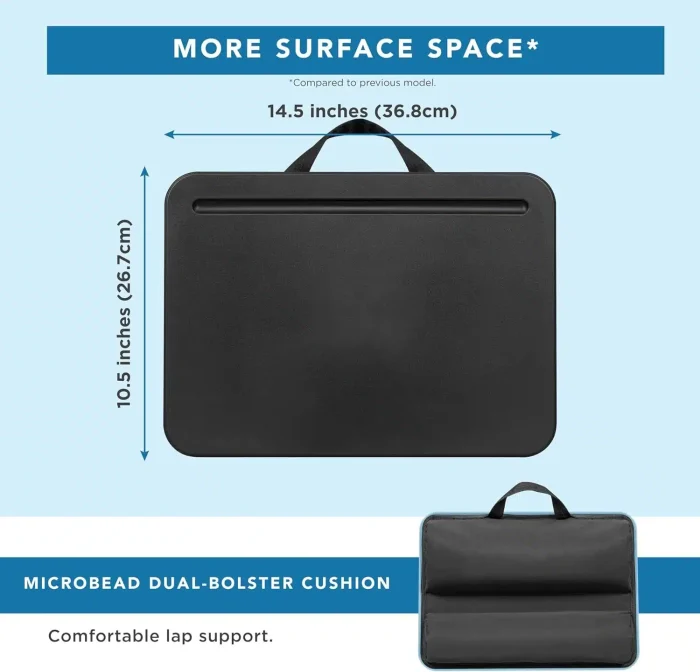 LAPGEAR Compact Lap Desk - Fits up to 15 Inch Laptops - Black - Style No. 43108 - Image 5