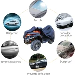 Amazon Basics Weatherproof Standard ATV Cover - 150D Oxford, ATVs up to 102", Black - Image 3