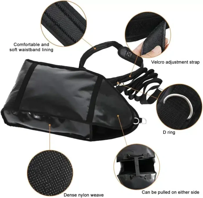 NAIZEA Adjustable Weight Sled Trainer, Sandbag Sled Trainer Resistance Sled Trainer for Sprinter Speed Training Indoor with 4 Weight Sandbags Brand: NAIZEA - Image 3