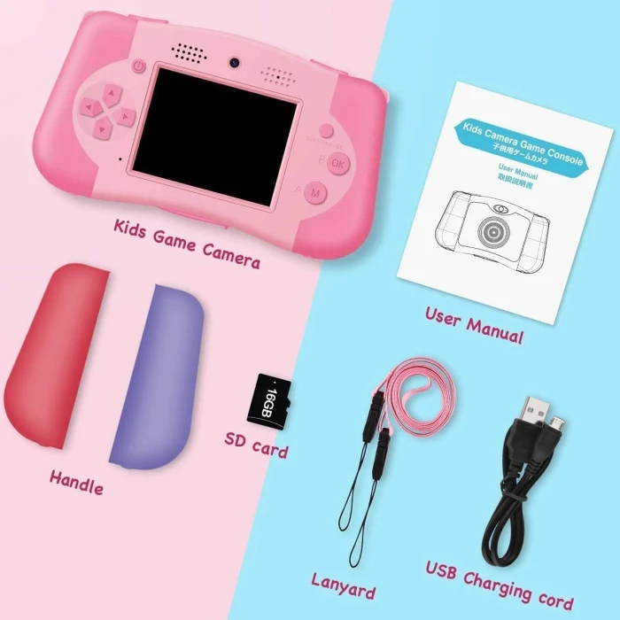 GKTZ Kids Music Player Toddler Digital Video Camera, Kids Camera for 3 4 5 6 7 8 Year Old (YD06-P) - Image 3