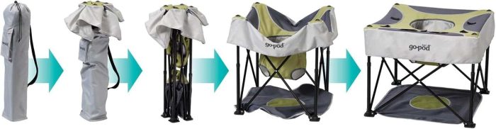 Kidco Eh1663 Go-Pod Sorbet Portable Activity Seat - Image 5