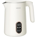 VOCHA Mini Electric Kettle, 0.4L Small Travel Kettle, Portable Keep Warm Function, LED Touch Screen, Electric Kettle, Quick Cook and Steel Interior