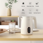 VOCHA Mini Electric Kettle, 0.4L Small Travel Kettle, Portable Keep Warm Function, LED Touch Screen, Electric Kettle, Quick Cook and Steel Interior - Image 6