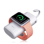 Portable Apple Watch Charger 9000mAh with Built In Lightning Cable - White