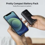 Portable Apple Watch Charger 9000mAh with Built In Lightning Cable - White - Image 3