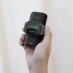 Portable Apple Watch Charger 9000mAh with Built In Lightning Cable - White - Image 4