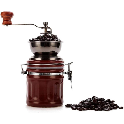 Manual Coffee Grinder Manual Coffee Grinders Coffee Machine,Ceramic Manual Coffee Grinder Household Small Steel Core Hand Crank Grinder Coffee (French press...