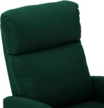 vidaXL Armchair Fabric Dark Green - Image 5