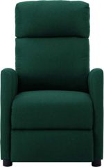 vidaXL Armchair Fabric Dark Green - Image 7