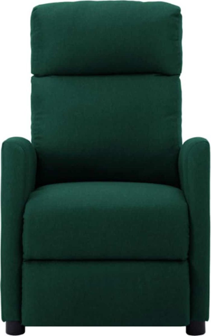 vidaXL Armchair Fabric Dark Green - Image 7