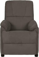 vidaXL Massage chair dark grey faux suede - Image 4