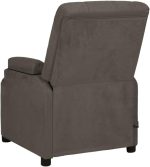 vidaXL Massage chair dark grey faux suede - Image 5