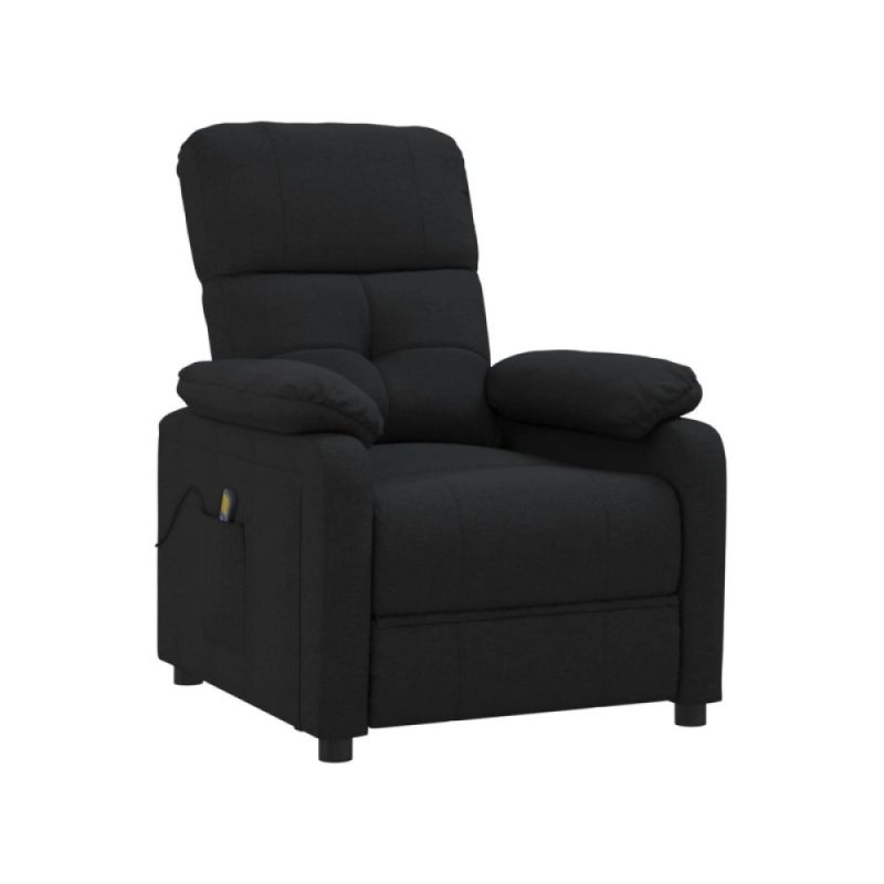 vidaXL Massage Chair Black Fabric Model 29