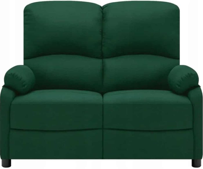 Vidaxl 2-Seater Sofa Bed Dark Green Fabric Upholstery 324095 - Image 2
