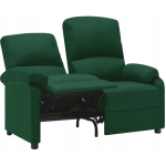 Vidaxl 2-Seater Sofa Bed Dark Green Fabric Upholstery 324095 - Image 5