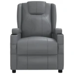 vidaXL Stand up Massage Chair Anthracite Faux Leather - Image 4