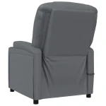 vidaXL Stand up Massage Chair Anthracite Faux Leather - Image 6