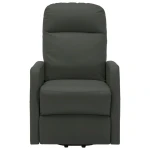 vidaXL Power Lift Massage Recliner Anthracite Faux Leather - Image 3