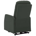 vidaXL Power Lift Massage Recliner Anthracite Faux Leather - Image 5