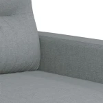 vidaXL 3-Seater Sofa Light Grey 180 cm Fabric - Image 6