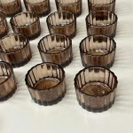 HOBBY LOBBY (24 PACK) Ribbed Glass Tea Light Holder Copper 2" Dia X 1" W0627644 - Image 3