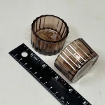 HOBBY LOBBY (24 PACK) Ribbed Glass Tea Light Holder Copper 2" Dia X 1" W0627644 - Image 5