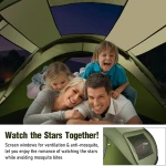 Camping Tent 4 Person Dome Tent Instant Tent for Camping with Waterproof, Windproof, Carry Bag,Lightweight for Camping, Backpacking & Hiking Family Outdoor - Image 5