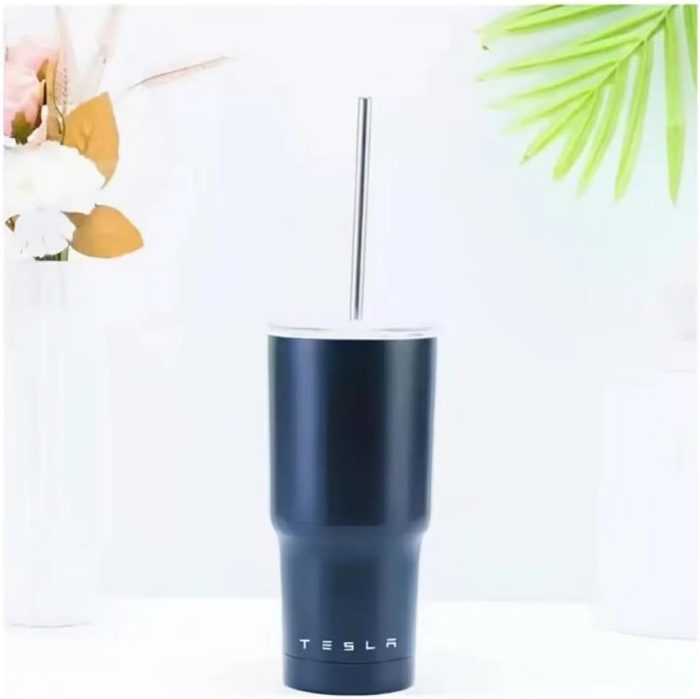Travel Mug with Car Sticker, for Tesla Model 3 XYS Travel Mug Hot or Cold Coffee or Tea Personalized Car Water Cup - Image 5
