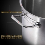 Premium Stainless Steel Cookware Set 10 Piece German Technology, Induction Pots And Pans Set, 18/10 Stainless Steel Saute Pan With Lid, Fry Pan, Saucepan With Lid, Stockpot With Lid - Image 2