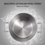 Premium Stainless Steel Cookware Set 10 Piece German Technology, Induction Pots And Pans Set, 18/10 Stainless Steel Saute Pan With Lid, Fry Pan, Saucepan With Lid, Stockpot With Lid - Image 4