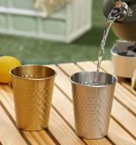 304 Stainless Steel Teacup Coffee Cup Mug Tumber Drinking Mugs Tea Cups for Water, Milk, Juice, Tea, Beer, Champagne, Wine, etc (450ML, Silver) - Image 5