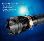 Ano D710S Dive Light with Magnetic Rotary Switch Kingkong 2 x 26650 Batteries and USB Charger Included 1000 Lumens Underwater Scuba Dive Flashlight with Cree XML U2 LED 650ft Waterproof - Image 7