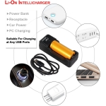 Ano D710S Dive Light with Magnetic Rotary Switch Kingkong 2 x 26650 Batteries and USB Charger Included 1000 Lumens Underwater Scuba Dive Flashlight with Cree XML U2 LED 650ft Waterproof - Image 9