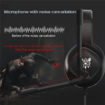 GZCRDZ K19 3.5mm Gaming Headset PS4 PC Gamer Stereo Earphones Bass Headphone with Mic LED Light RGB (Black) - Image 5